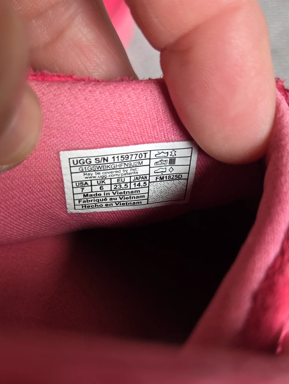 UGG Kids Bright Pink Suede Slip-On Clogs with Heel Strap